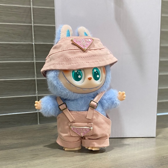 Cute Labubu Milano  Pink Overalls - Picture 1 of 3